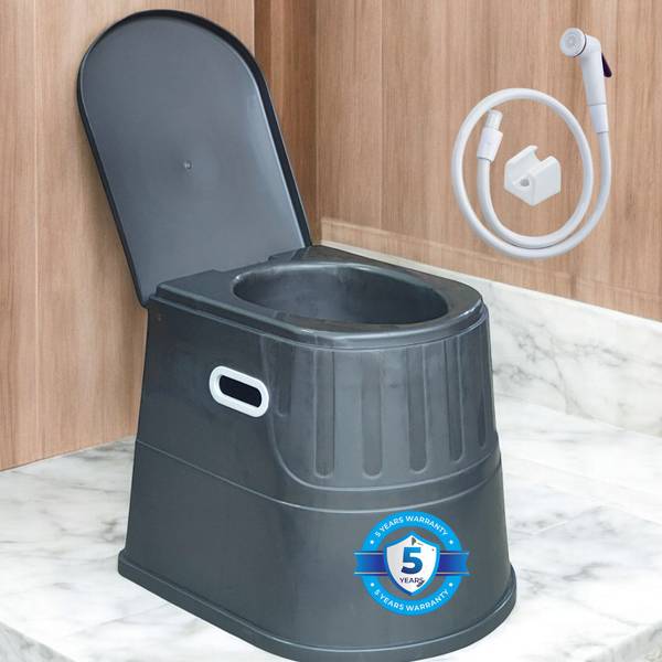 veayva INDIAN TO WESTERN COMMODE CHAIR | stool | shower chair for patients Commode Shower Chair