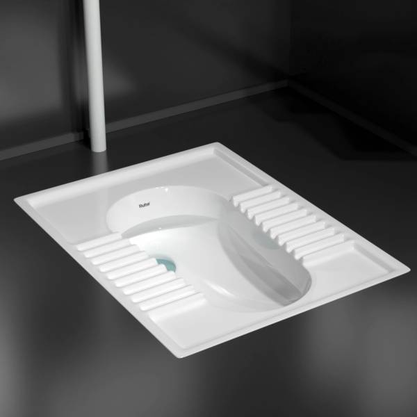 Ruhe Indian Toilet Seat For Bathroom, Indian Commode (23x18x12 CM) Orrisa Pan Toilet Indian Commode