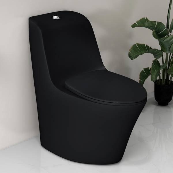 Plantex Commode for Toilet/Rim Ceramic Western Commode/One Piece Western Toilet with Soft Closing Toilet Seat - S Trap (NCOT-1032) Western Commode