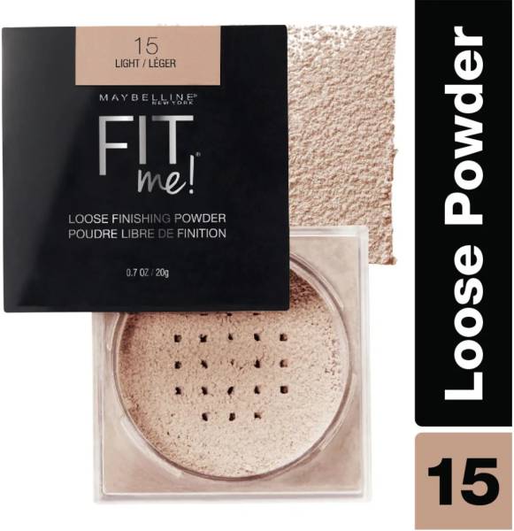 MAYBELLINE NEW YORK Fit Me Loose Finishing Powder - 15 Light 20g Compact