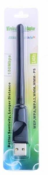 BALRAMA USB Antenna WiFi Dongle Adapter Receiver Wi-Fi Antena Set Top Box Dish PC TV DVR Combo Set