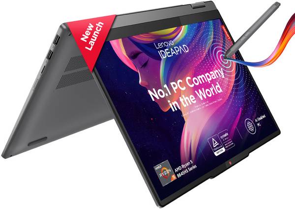 Lenovo IdeaPad 5 2-in-1 WUXGA IPS AMD Ryzen 5 Hexa Core 8645HS - (16 GB/512 GB SSD/Windows 11 Home) 14AHP9 2 in 1 Laptop