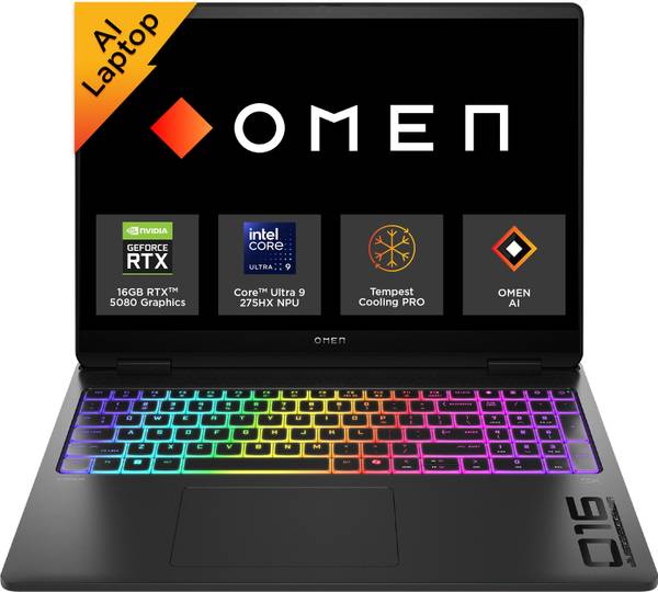 HP OMEN MAX Intel Core Ultra 9 275HX - (32 GB/1 TB SSD/Windows 11 Home/16 GB Graphics/NVIDIA GeForce RTX 5080) 16-ah0076TX Gaming Laptop