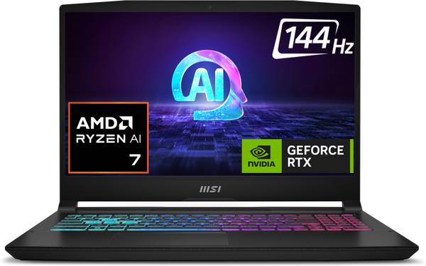MSI Katana A15 AI AMD Ryzen 7 Octa Core 8845HS - (16 GB/512 GB SSD/Windows 11 Home/6 GB Graphics/NVIDIA GeForce RTX 4050) Katana A15 AI B8VE-418IN Gam...