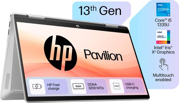 HP Pavilion 14 X360 Intel Core i5 13th Gen 1335U - (16 GB/1 TB SSD/Windows 11 Home) 14-ek1149TU 2 in 1 Laptop
