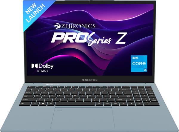 ZEBRONICS Pro Series Z Intel Core i5 12th Gen 1235U - (16 GB/512 GB SSD/Windows 11 Home) ZEB-NBC 4S Thin and Light Laptop