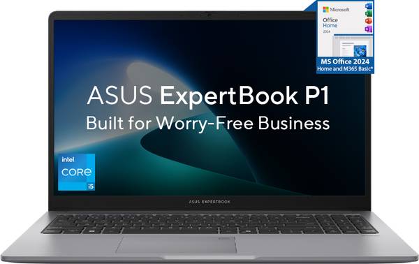 ASUS Expertbook P1 Intel Core i5 13th Gen 13420H - (16 GB/512 GB SSD/Windows 11 Home) P1503CVA-S70611WS Thin and Light Laptop