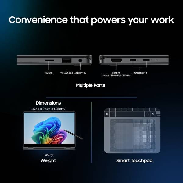 Samsung Galaxy Book5 Pro 360 2 in 1 Laptop - Image 9