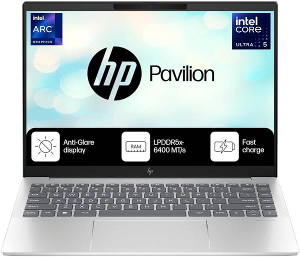 HP Pavilion Plus Laptop 14 Enhanced by AI With Backlit Intel Core Ultra 5 125H - (16 GB/512 GB SSD/Windows 11 Home) 14-ew1074tu Laptop