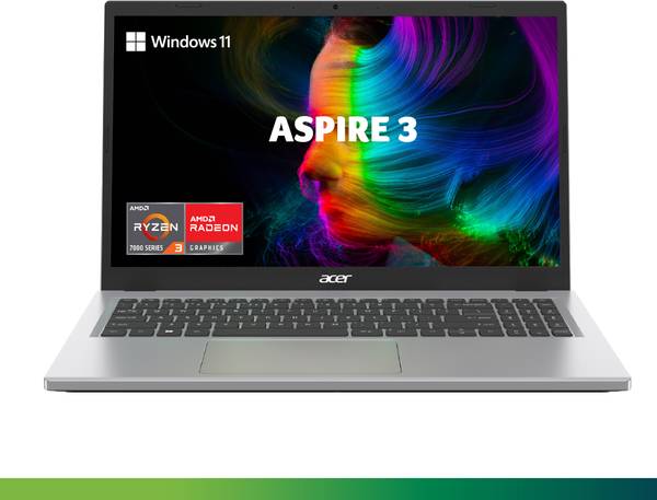Acer Aspire 3 Ryzen 3 Quad Core 7320U - (8 GB/512 GB SSD/Windows 11 Home) A315-24P Thin and Light Laptop