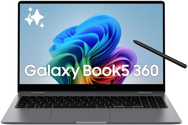 SAMSUNG Galaxy Book5 360 AI PC Full Metal Chasis Intel Core Ultra 5 226V - (16 GB/512 GB SSD/Windows 11 Home) NP750QHA 2 in 1 Laptop