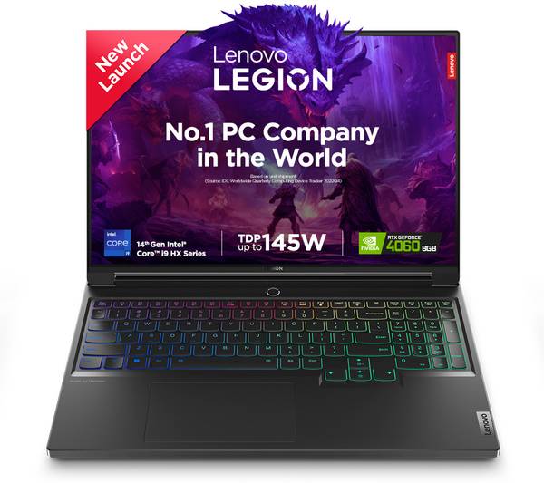 Lenovo Legion 7 2024 Intel Core i9 14th Gen 14900HX - (32 GB/1 TB SSD/Windows 11 Home/8 GB Graphics/NVIDIA GeForce RTX 4070) 16IRX9 Gaming Laptop