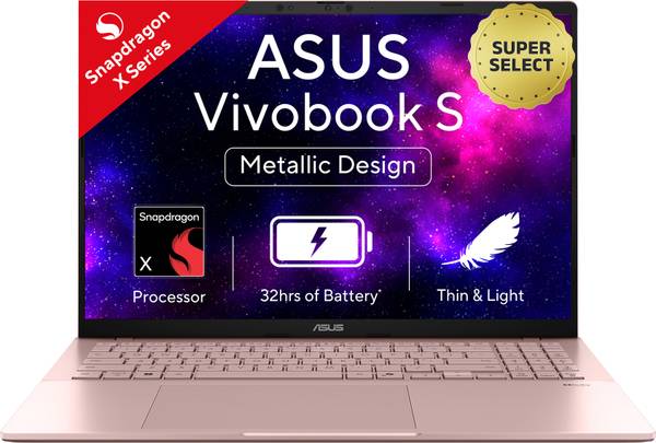 ASUS ASUS Vivobook S16 (2025) with Office 2024 + M365 Basic*, Metal Body*, Qualcomm Snapdragon X - (16 GB/512 GB SSD/Windows 11 Home) S3607QA-SH078WS ...
