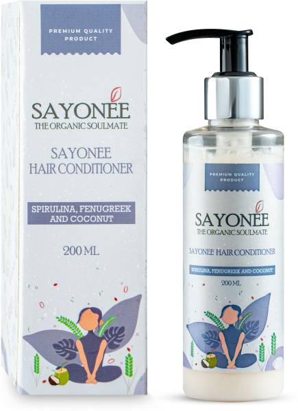 Sayonee Hair Coditioner with Spirulina,CoconutOil&Fenugreek for Growth&Hair Fall Control