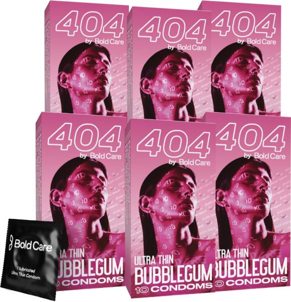 Bold Care 404 Super Ultra Thin Bubblegum Flavored Condoms For Men Condom