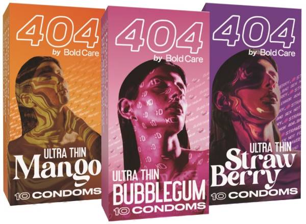 Bold Care flavored condoms for men - Bubblegum Condoms, Strawberry Condoms, Mango Condom