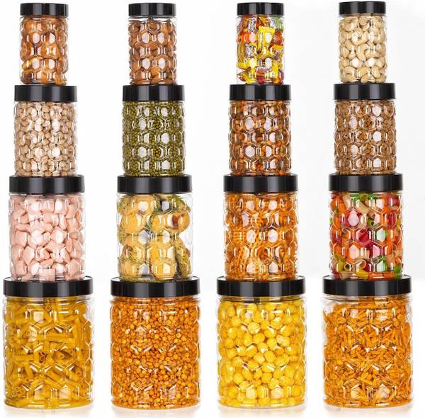 AURUMWARE Plastic Grocery Container - 1200 ml, 650 ml, 350 ml, 250 ml