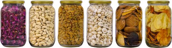 Shreeji krupa Glass Grocery Container - 1100 ml