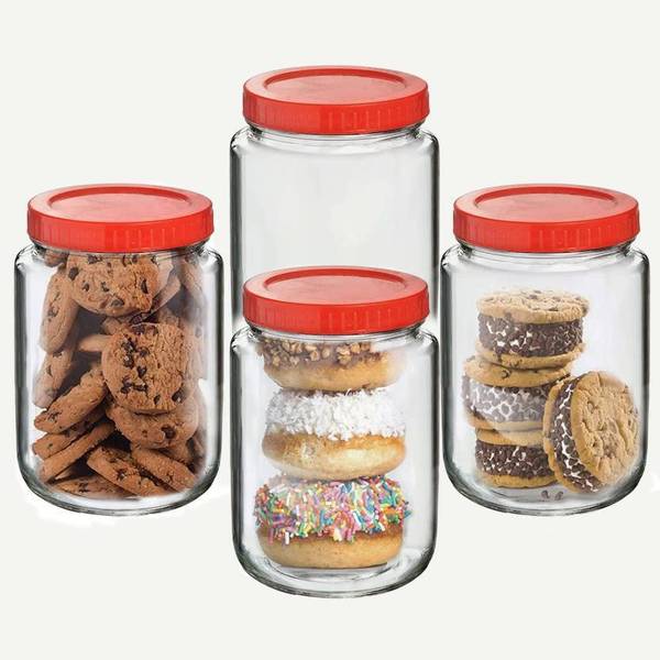 SKWAION Glass Grocery Container - 1000 ml