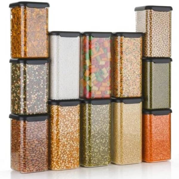 SARAZA Plastic Grocery Container - 1200 ml, 1600 ml