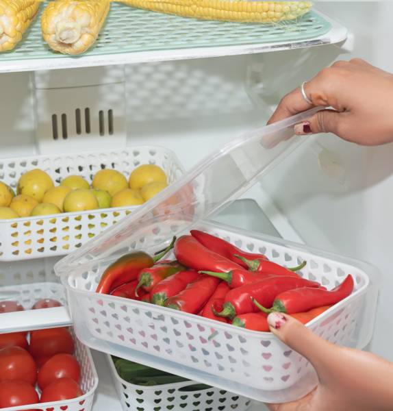 prayati Plastic Fridge Container - 2100 ml
