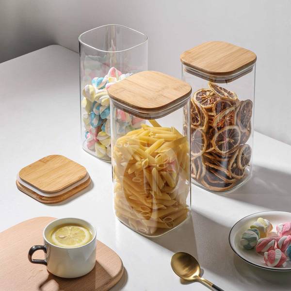 VLKMK Glass Grocery Container - 1500 ml