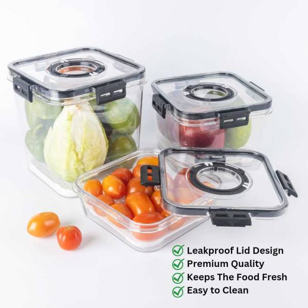 DDecora Plastic Grocery Container - 700 ml, 1400 ml, 2100 ml