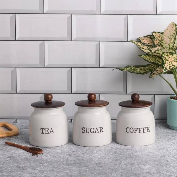 Metallure Iron Tea Coffee & Sugar Container - 800 ml