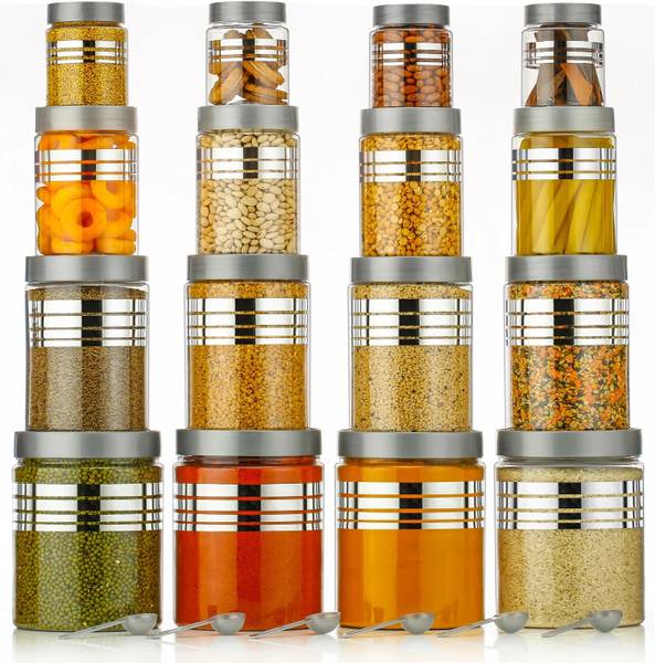 DhaBrij Plastic Grocery Container - 1200 ml, 650 ml, 350 ml, 250 ml