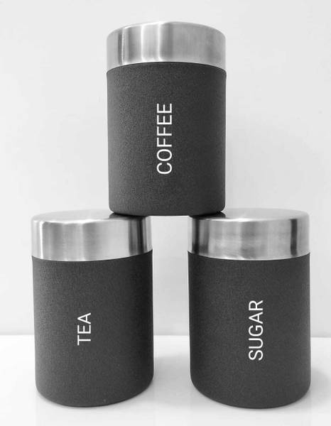 STEEPLE Stainless Steel, Steel Tea Coffee & Sugar Container - 800 ml