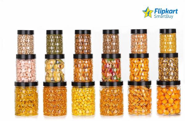 Flipkart SmartBuy Plastic Grocery Container - 350 ml, 650 ml, 1200 ml