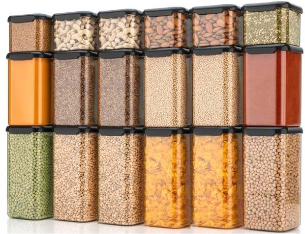 Linear Plastic Grocery Container - 550 ml, 1200 ml, 1600 ml