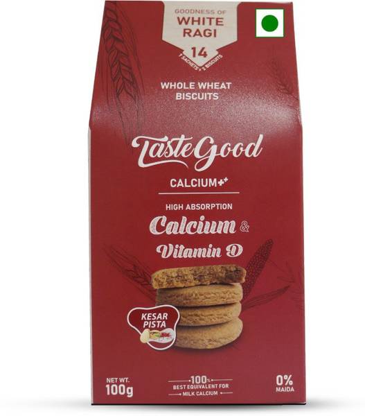Taste Good Calcium Biscuits for Strong Bones in flavour of Kesar Pista