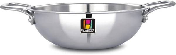 Human Hydro Prime Triply Stainless Steel Kadai 22CM Induction Bottom Cookware Set