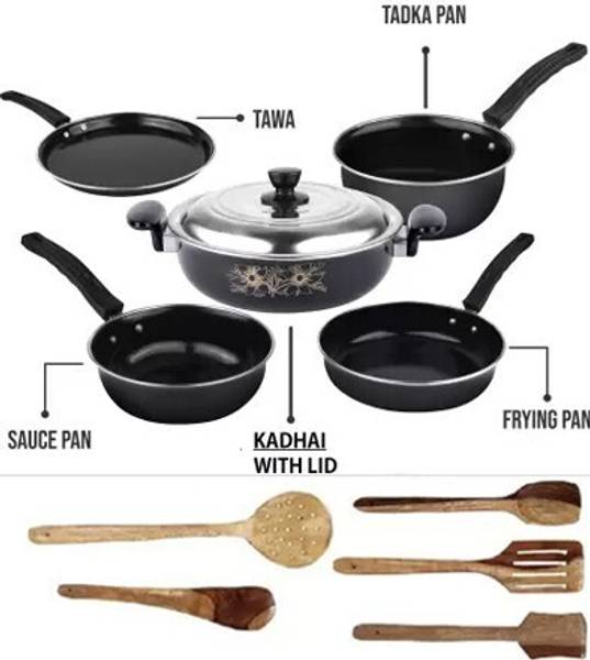 DOXMO Ganesha Induction Bottom Non-Stick Coated Cookware Set