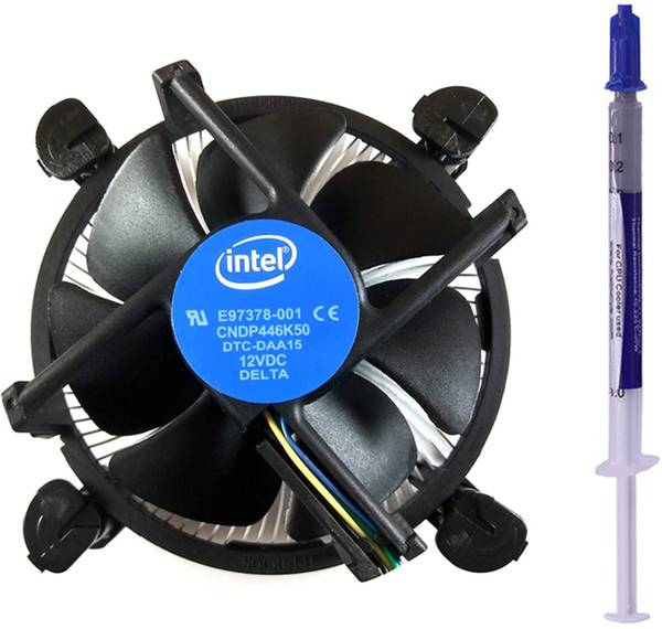 RRCART CPU Fan for intel i3 i5 i7 - LGA 1150 1151 1155 1156 and Thermal Paste Injection Cooler