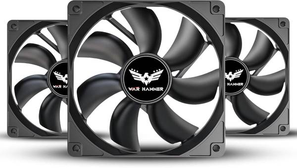 War Hammer Kratos 120mm 3in1 Case Fan Kit - High Static Pressure 1500 RPM (Molex) Cooler