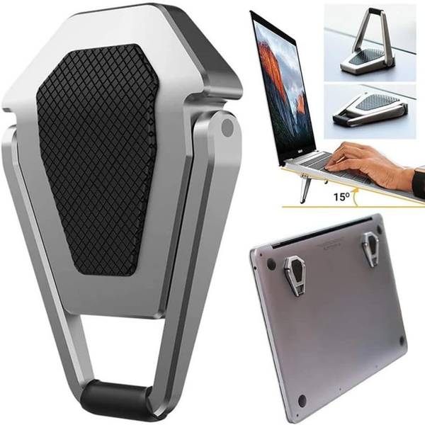 ELIE INDIA Premium Metal Folding Portable - Laptop Stand Non-Slip Base Bracket, 10-17 Inch Cooling Pad