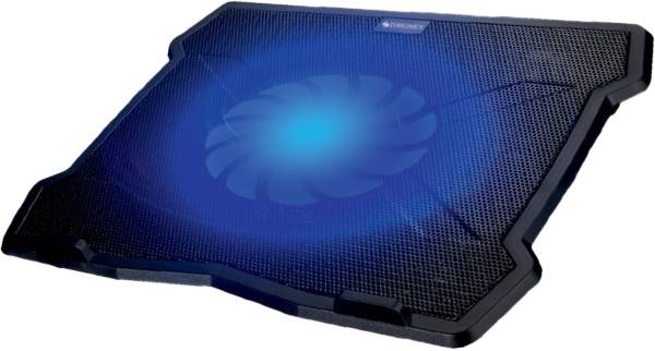 ZEBRONICS NC2100 Laptop Cooling Stand with 125mm Fan, Silent Operation, LED Light Cooling Pad