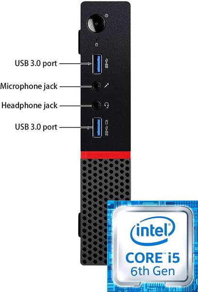 Longan  Lenovo Tiny PC 6th Generation Intel Core i5 Processor (8 GB RAM/Intel HD 530 Graphics/1 TB SSD Capacity/Windows 11 Home (64-bit)) Mini Tower w...