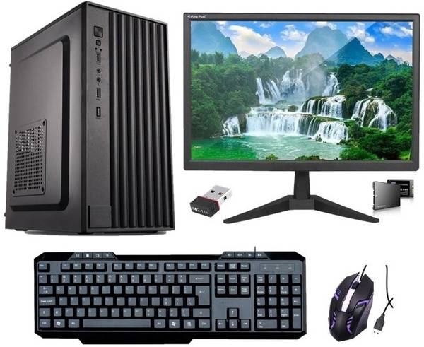 Mue AIO-10 Core i5 2400 (8 GB RAM/Ultra HD Graphics/256 GB SSD Capacity/Windows 10 (64-bit)/Upto on Board 1 GB Graphics Memory) Mid Tower with MS Offi...