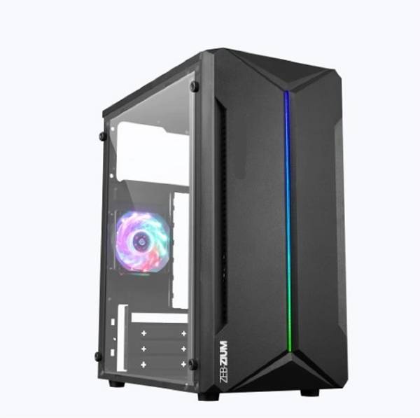 ZEB i5-3470-256.500 i5-3rd Gen (8 GB RAM/Intel HD Graphics 2500 Graphics/498 GB Hard Disk/256 GB SSD Capacity/Windows 10 (64-bit)) Mid Tower with MS O...