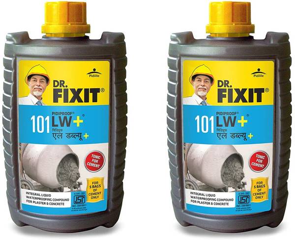 DR FIXIT LW+, Crack Filler, Cement Tonic, Integral Waterproofing, 1 litre (Pack Of 2) Crack Filler