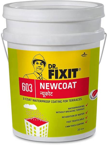 Dr. Fixit NEW COAT Terracotta, Terrace Waterproofing, Coating, Roof Waterproofing Crack Filler