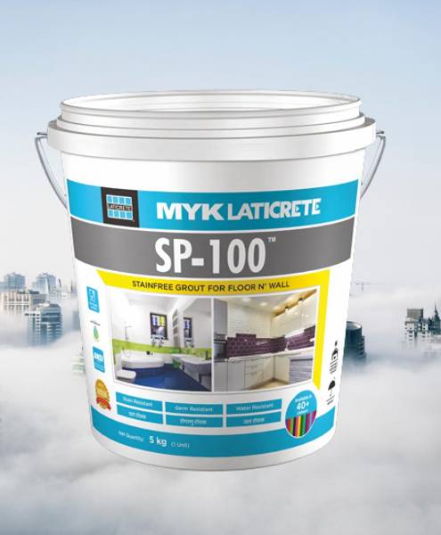 MYK LATICRETE SP-100 Stain free Epoxy Grout For Floor & Wall (11 INCA GOLD) 5kg ( Hardener : 350g Resin : 900g & Filler 3.75g) Crack Filler