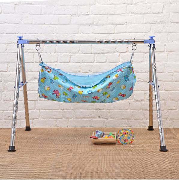 A to Z Hub Portable Folding Swing Cradle/Ghodiyu/Crib/BabyJhula/Baby Palna.