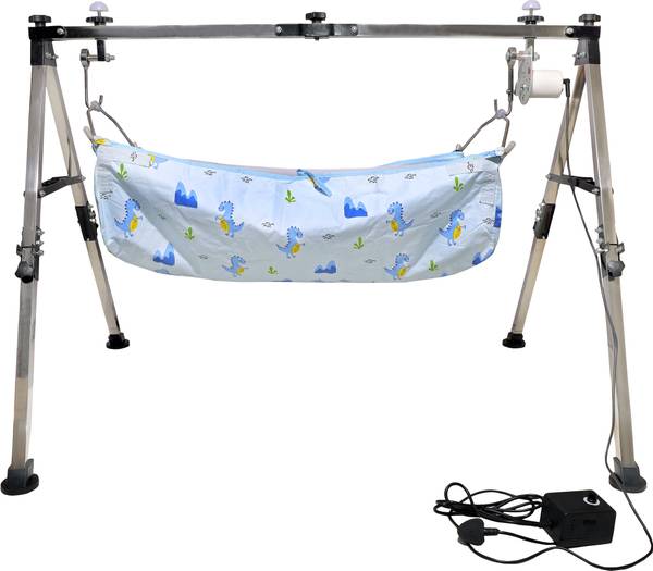 A to Z Hub Stainless Steel Automatic Nri Baby Cradle/ghodiyu/jhula/Swing