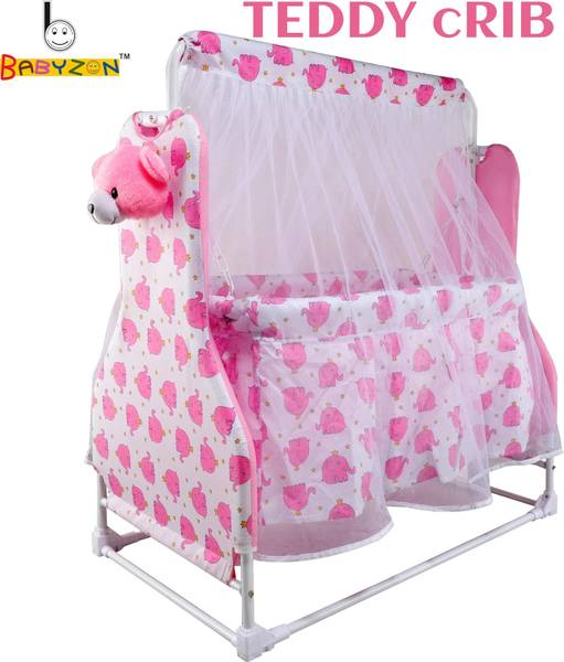 BABYZON Jhula/Palna/Bed/Ghodiyu/Baggi/Baby Bedding with Mosquito Net Pillow