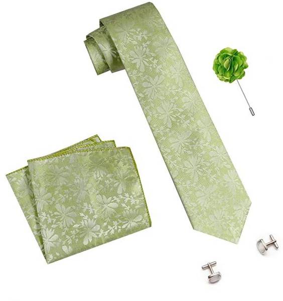 AXLON Silk Cufflink & Tie Pin Set