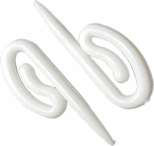 MEI White Curtain Hooks